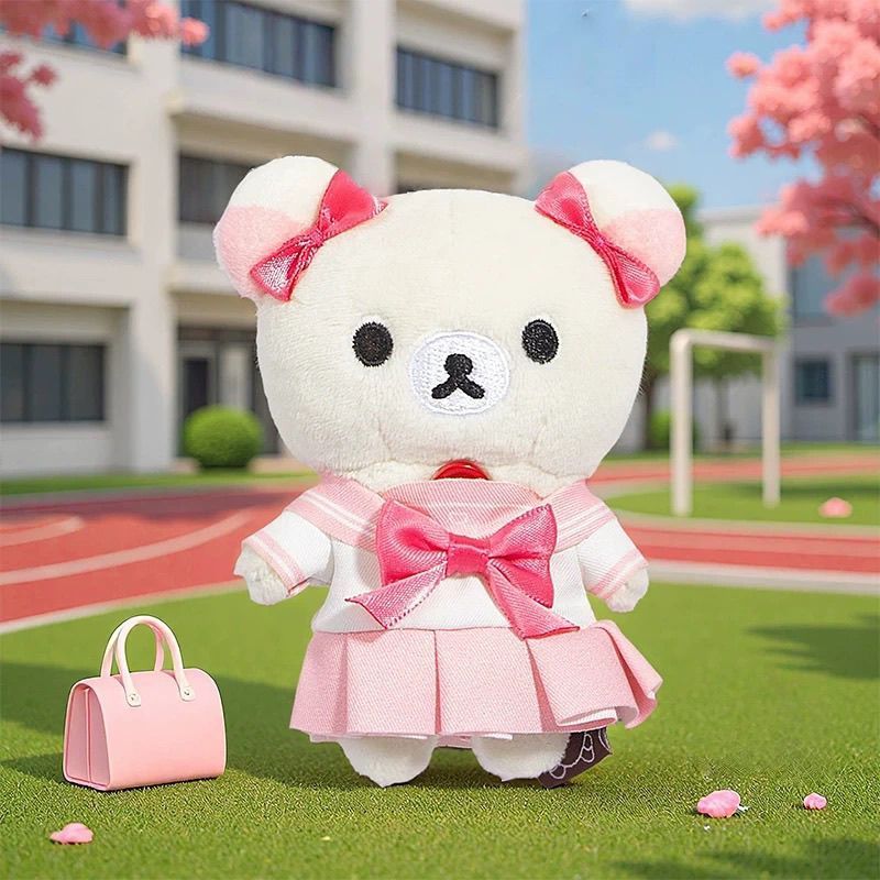 Rilakkuma ชุดนักเรียน Series กล่องตาบอดของแท้อย่างเป็นทางการตุ๊กตา Plush น่ารัก JK Bear
