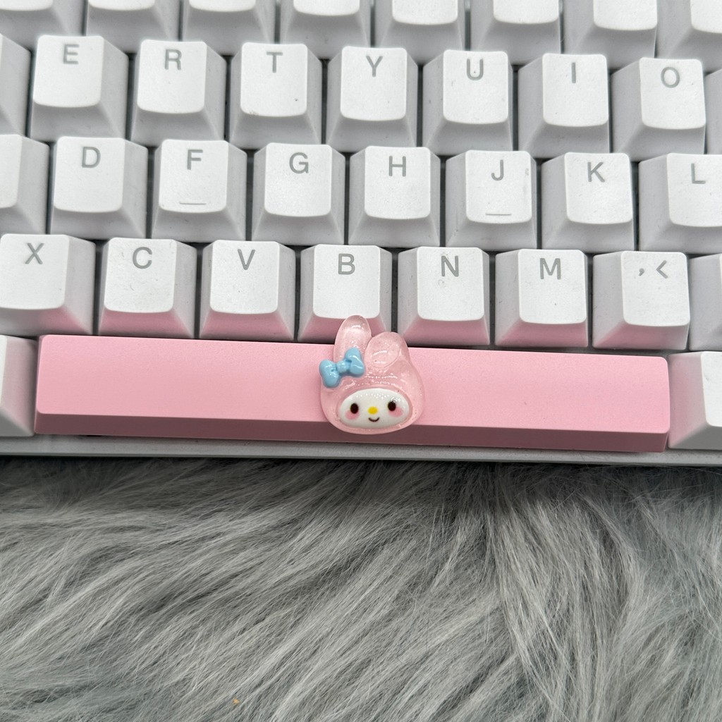 DIY สาวน้อยน่ารัก Keycap 6.25u Spacebar Keycap คีย์บอร์ดแบบกลไกวันเกิด Keycap ของขวัญข้อเสนอ ราคา ถูกที่สุด ดีลบีเคเค แกลเลอรีภาพที่ 2