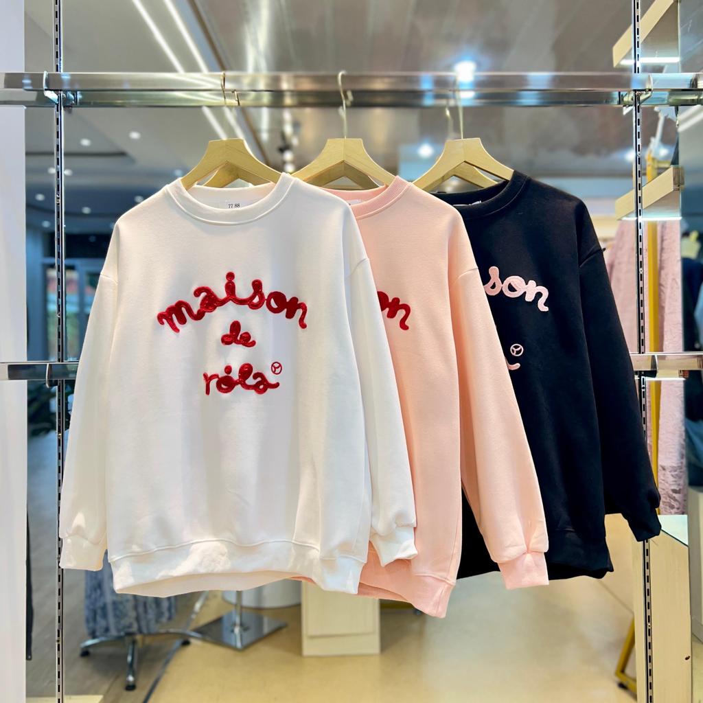 นําเข้าเสื้อกันหนาวผู้หญิงแขนยาวด้านบน ทวิ-3240