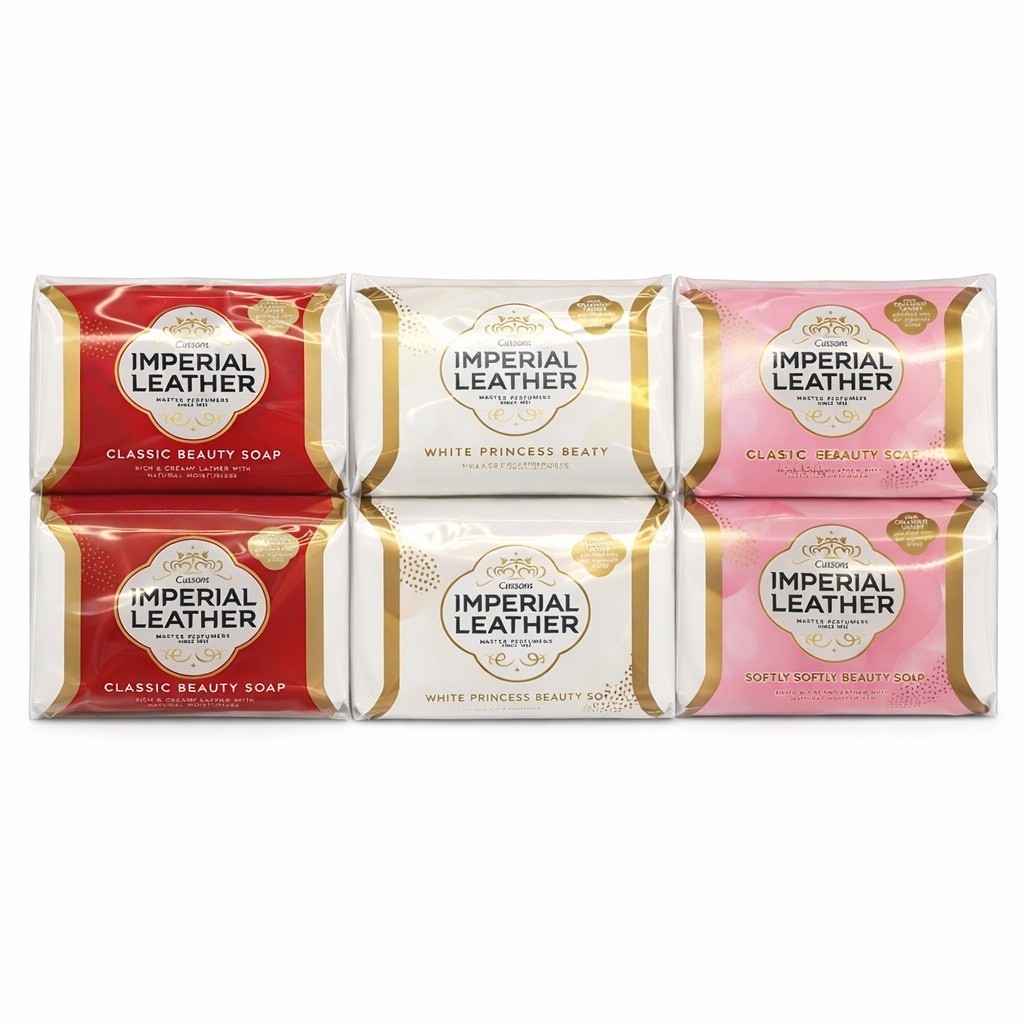 [แพ็ค4ก้อน] Imperial Leather Soap สบู่อิมพีเรียล คลาสสิค สีแดง/สีขาว/สีชมพู 95กรัม