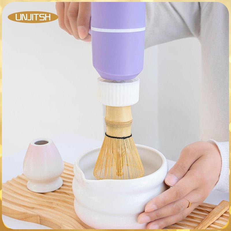 [unjitsh] ปัดไฟฟ้ามัทฉะแปรงประเภท C ชาร์จ 3 ความเร็วใช้งานง่ายเครื่องดื่มผสมสําหรับชาห้องห้องครัวร้า