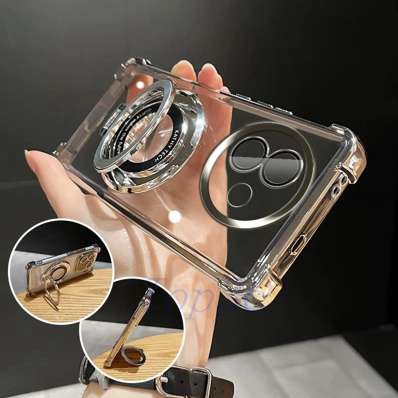 Vivo Y39 5G Case Bracket สไตล์ถุงลมนิรภัยป้องกันการตกเคสโทรศัพท์โปร่งใส CDSJ
