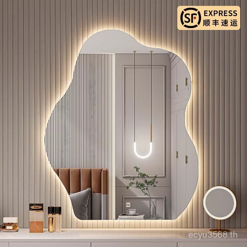 Guangyunduo led French Mirror Light Patch Light Net Mirror กระจกแต่งหน้า Big Red Table Dressing Tabl