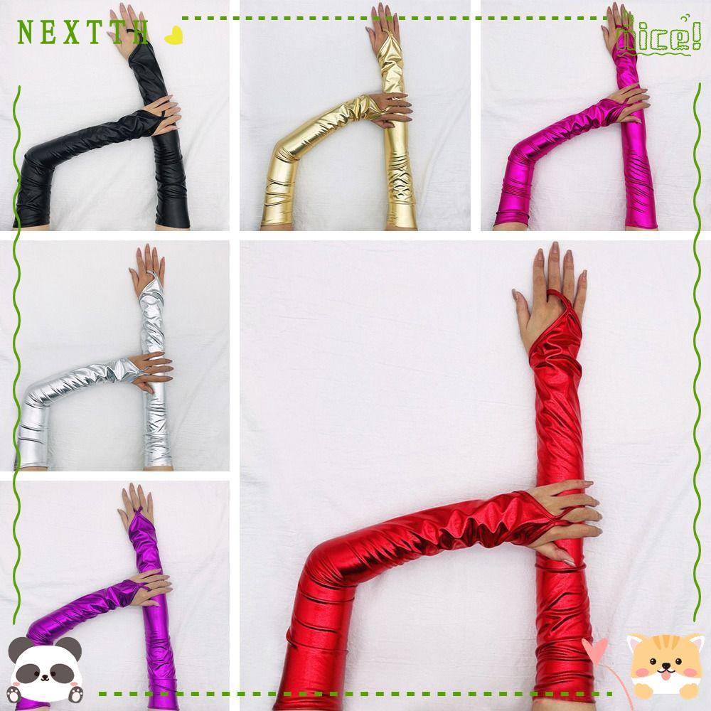 เคsemือแบบไม่มีปลายนิ้วสำหรับผู้หญิง ใช้งานได้ในไนท์คลับและการแสดง มีวัสดุพีวีซียืดหยุ่น เหมาะสำหรับ