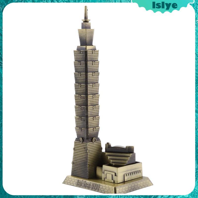[Lslye] Vintage Taipei 101 Tower Building Architecture Model Of Desktop Ornament Travel ของที่ระลึกข