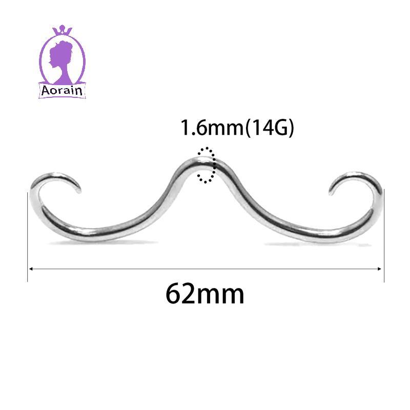 # ANTH # Creative Septum แหวนจมูกหนวดสําหรับผู้หญิงผู้ชายแฟชั่นแหวนจมูกสแตนเลส Hoops Septum เจาะเครื