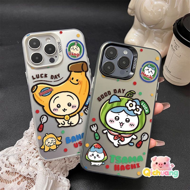 Kawaii น่ารัก Usagi แตงโมกล้วยหมวกสําหรับ Samsung Galaxy A73 A72 A71 A56 M56 A55 M55 F55 A54 A53 A52