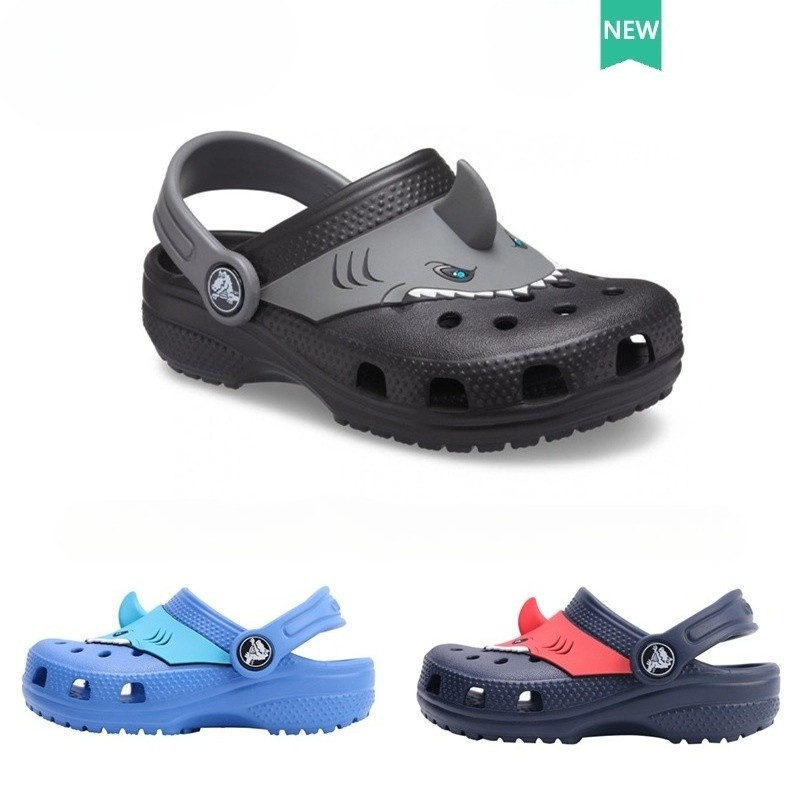 เด็กข้ามเด็กชาย Fun Lab Classic IAM Shark Clog KID crocs เด็ก ๆ #207073