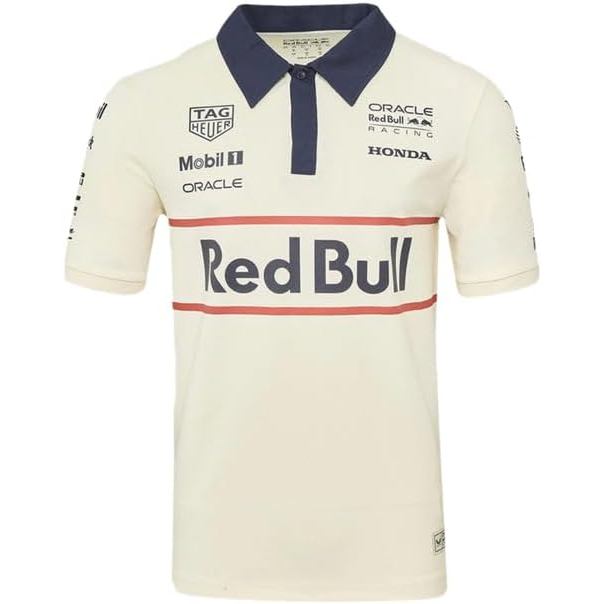 เสื้อโปโลทีมแข่งรถ F1 เฮอริเทจของ Castore Red Bull Racing