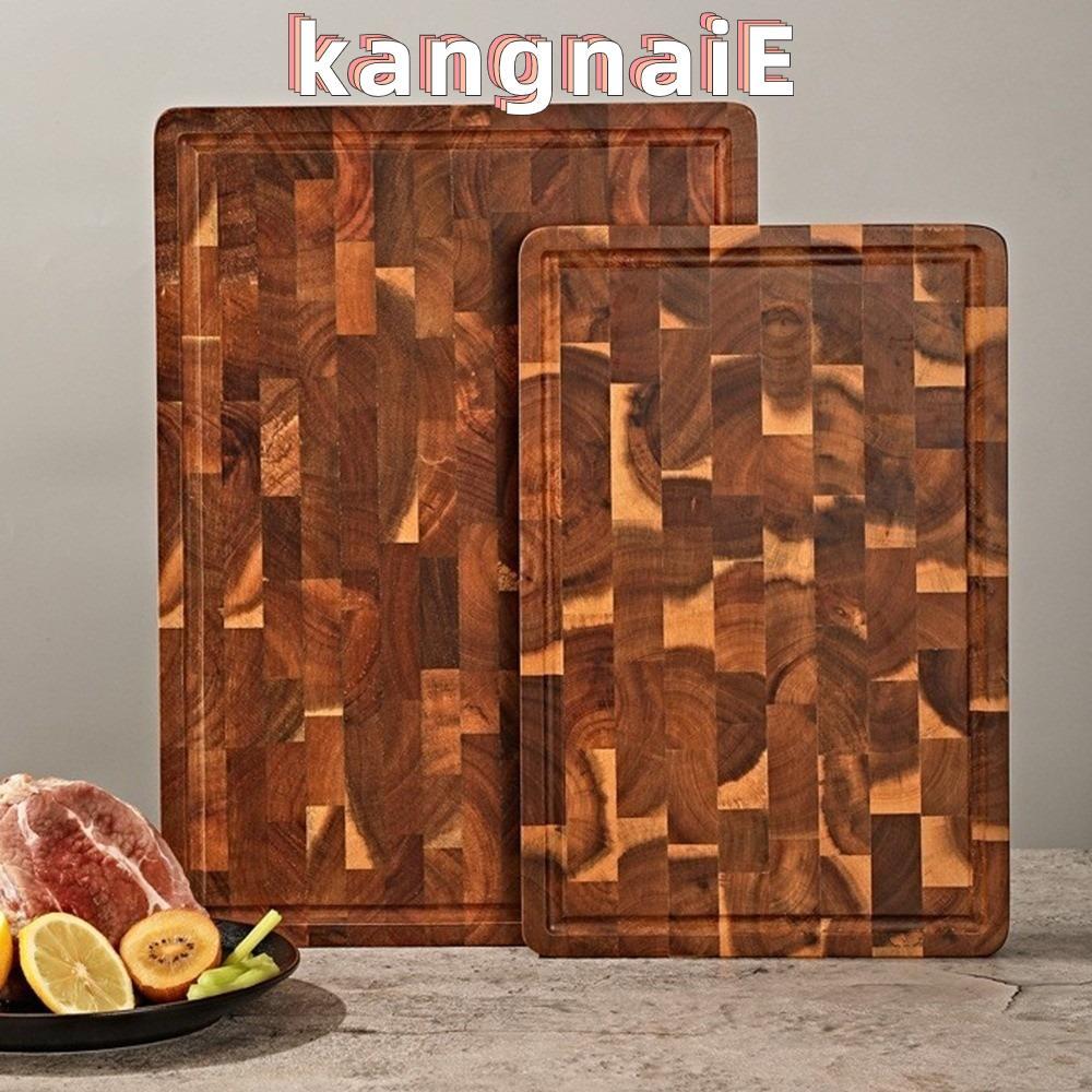KANGNAI เขียง, ไม้เนื้อแข็ง Anti-mold เขียงไม้, หนา Damp-proof สองด้านเครื่องมือห้องครัวเขียง Mats ตัดเนื้อ
