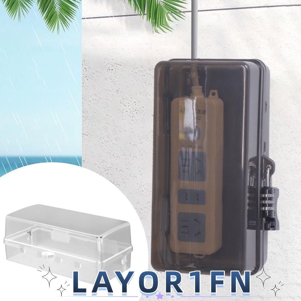 กล่องปลั๊ก LAYOR1FN, ฝาครอบตะกั่วขยายพลาสติกกันน้ํา, ทนทานป้องกันการโจรกรรมป้องกัน Outlet Weatherpro