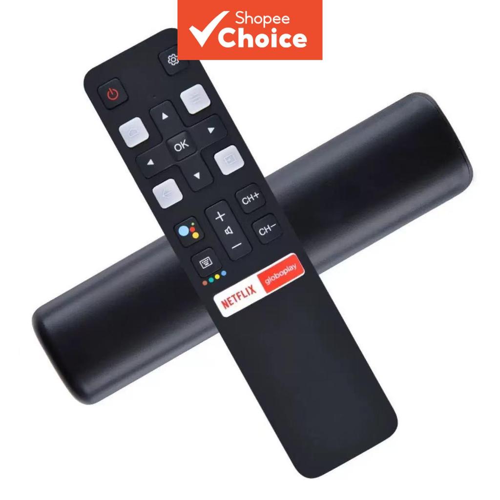 รีโมทควบคุมเสียงสําหรับ TCL Android Smart TV – เข้ากันได้กับรุ่น RC802V (55P8M)