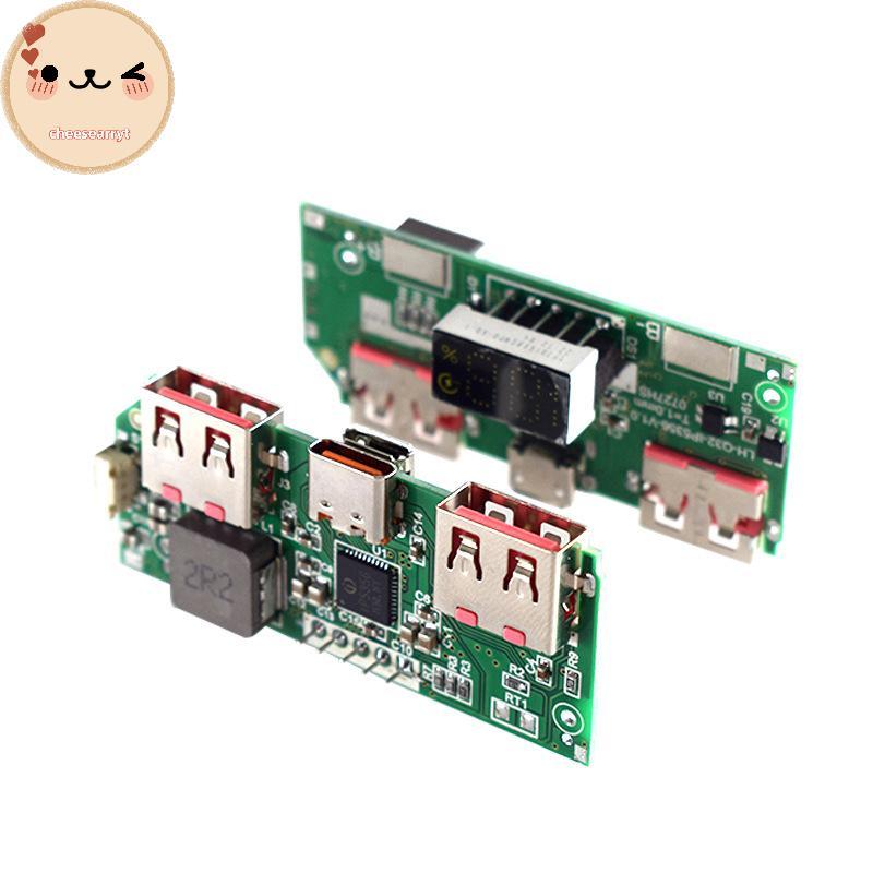Chee 5V 3A จอแสดงผลดิจิตอล Fast Charging โมดูล TYPE-C Micro USB Charger Board EN