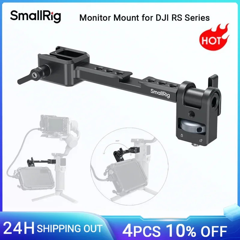 SmallRig ปรับกล้อง Monitor Mount สําหรับ DJI RS 3/RS 3 Pro/RS 3 Mini/RS 4 Mini 5337