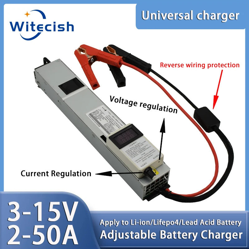Charger สําหรับ lifepo4 12V ปรับ Charger,lifepo4 Charger 3.65V 14.6V 50a 40a 12.6V 50A 30a 20a แบตเต