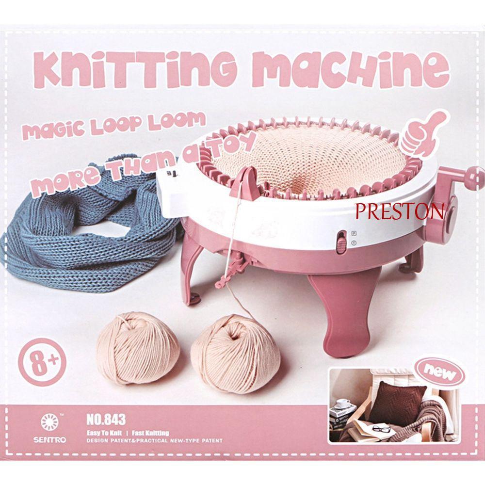 PRESTON ขนสัตว์ loom สิ่งประดิษฐ์ขี้เกียจ ผ้าพันคอผ้าพันคอ ถักด้วยมือ เสื้อกันหนาวหมวก Knit Loom ถัก