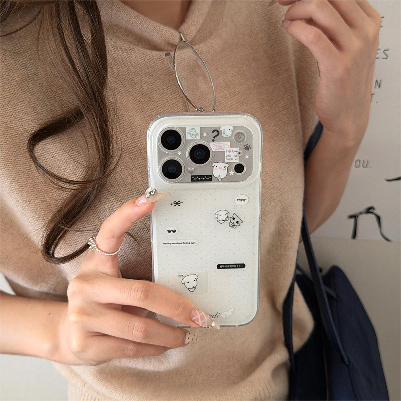 รสการ์ตูน Polka Dot ganadi Puppy เหมาะสําหรับ iPhone17 Apple 16ProMax/15/14 เคสโทรศัพท์ 26.3.16