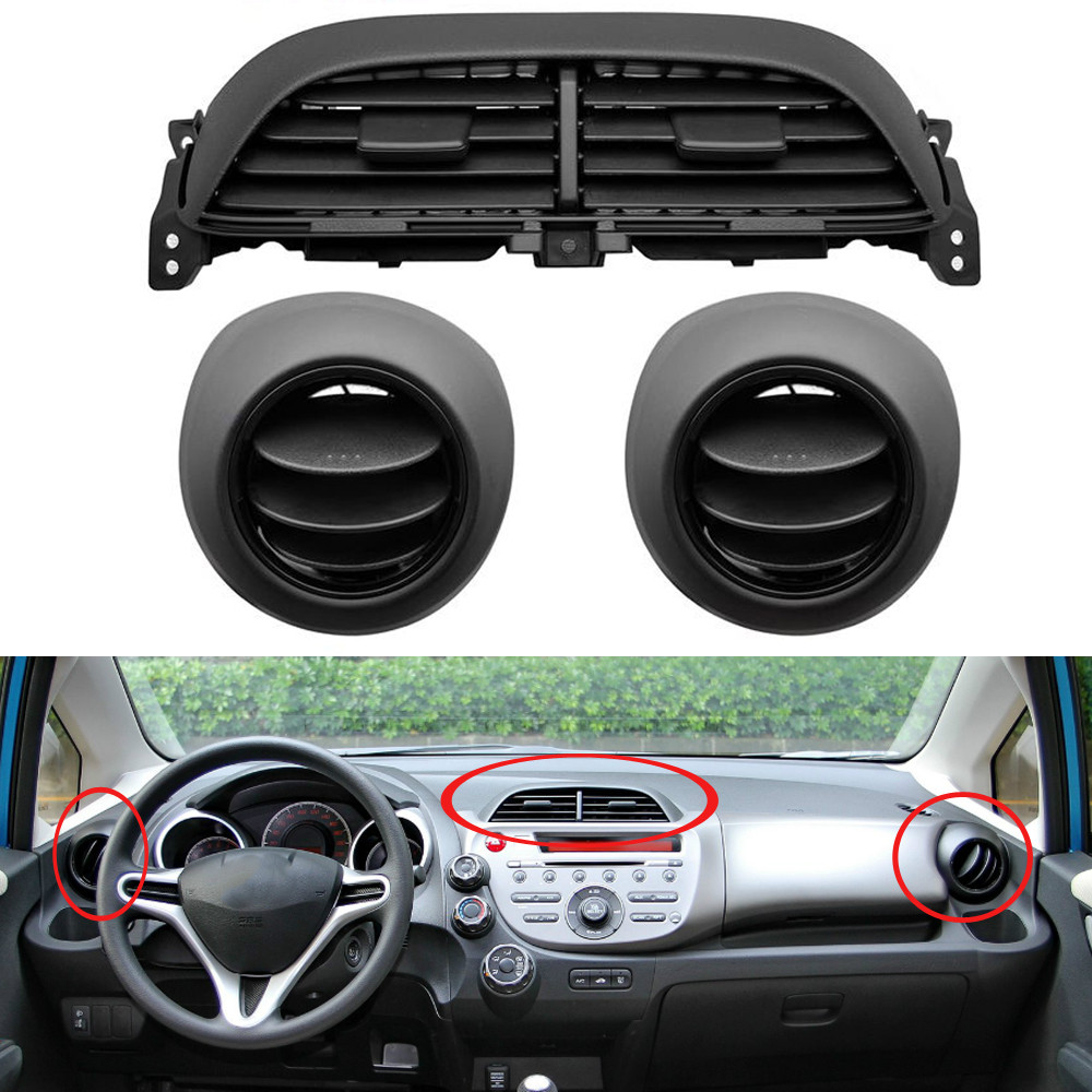 สําหรับ Honda 2008-2013 2rd generation Fit JAZZ GK4 เครื่องปรับอากาศ Air Outlet เครื่องมือแผง Centra