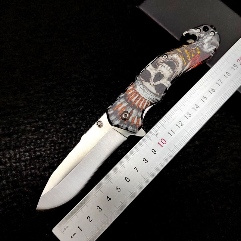 Outdoor multifunctional folding knife, camping survival knife, multi-purpose outdoor knife, high har