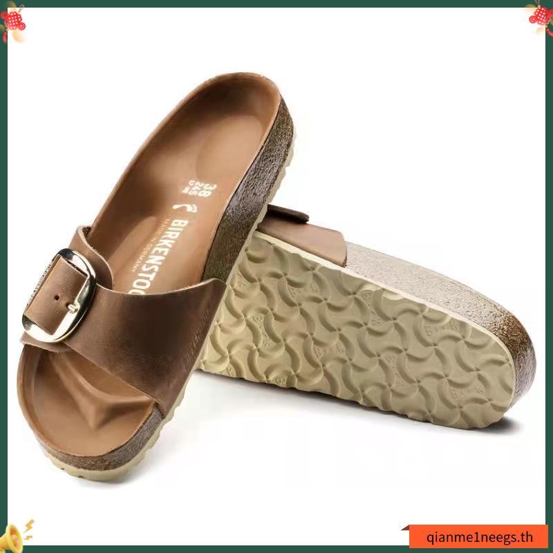 Madrid Big Buckle FL Cognac HEX Cognac รองเท้าแตะ ผู้หญิง สีน้ำตาล（W）