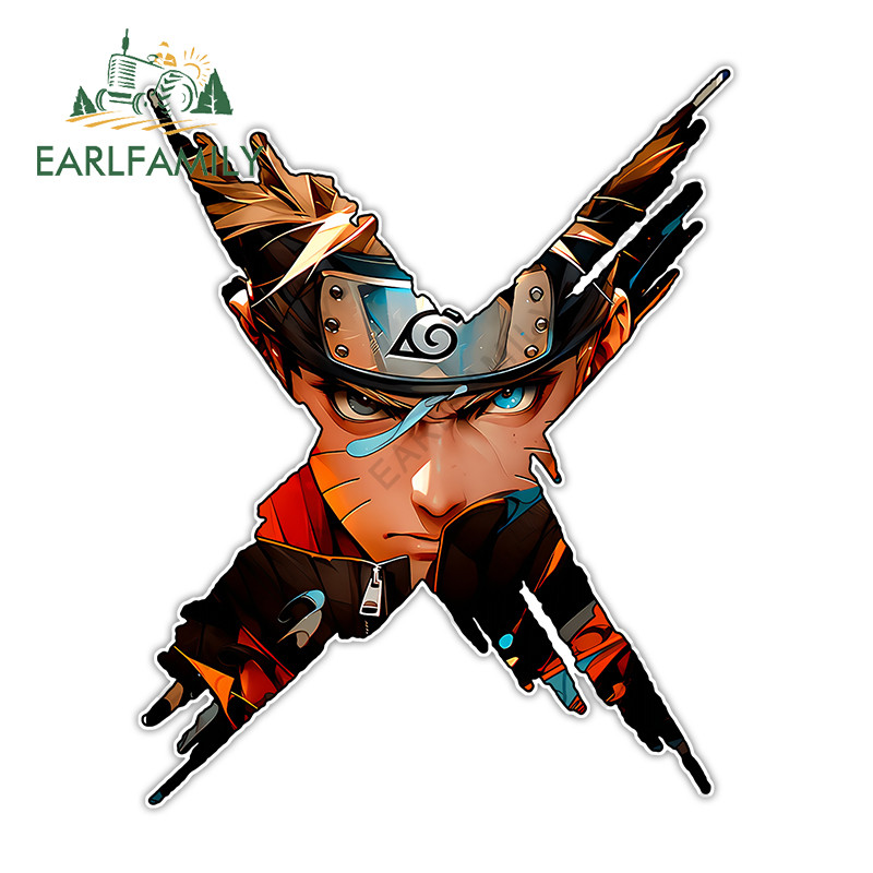 EARLFAMILY Naruto Tear อะนิเมะรถสติกเกอร์ Scratch-Proof กันน้ําบุคลิกภาพไวนิล Decal เหมาะสําหรับรถจักรยานยนต์แล็ปท็อป Windows หมวกกันน็อค Trunk