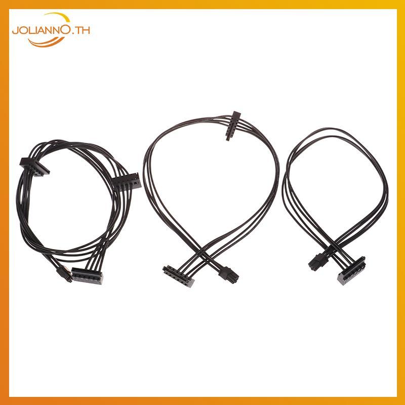 Joliann0 1 PC 35/4/65 ซม.Mini 4 Pin to SATA Power Supply สําหรับหลักอินเทอร์เฟซ SATA SSD HDD สาย th