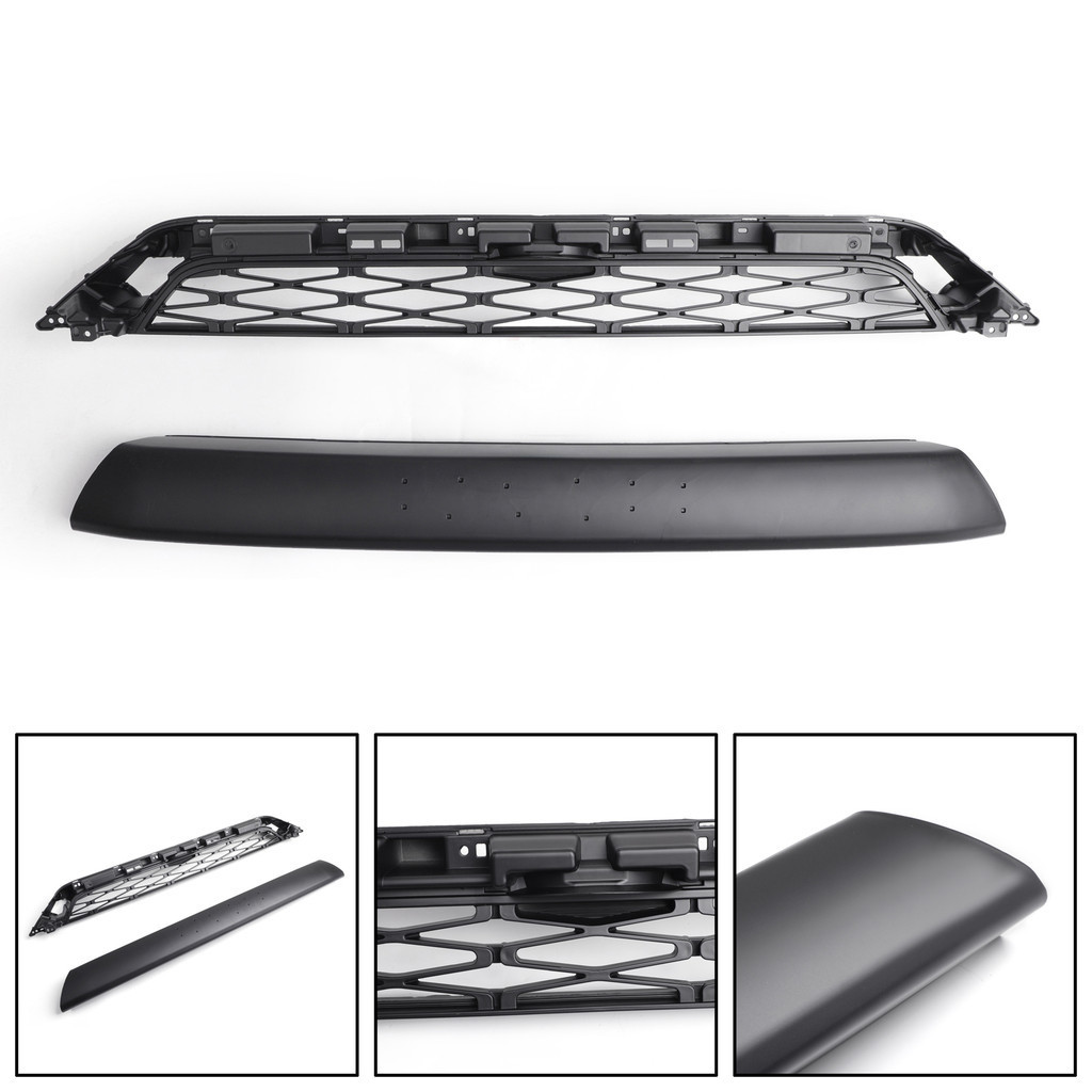 Artudatech 2 ชิ้นกันชนหน้า Grille Replacement สําหรับ 2014-2019 Toyota 4Runner TRD PRO