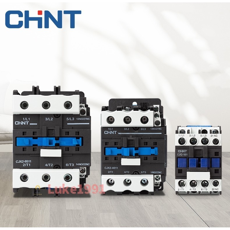CHNT AC Contactor CJX2-0901/1210/1201/1810/1801/2510/2501/3210/3201 NXC-06/09/12/16/18/22/25/32/38 ยี่ห้อใหม่พร้อมสต็อก