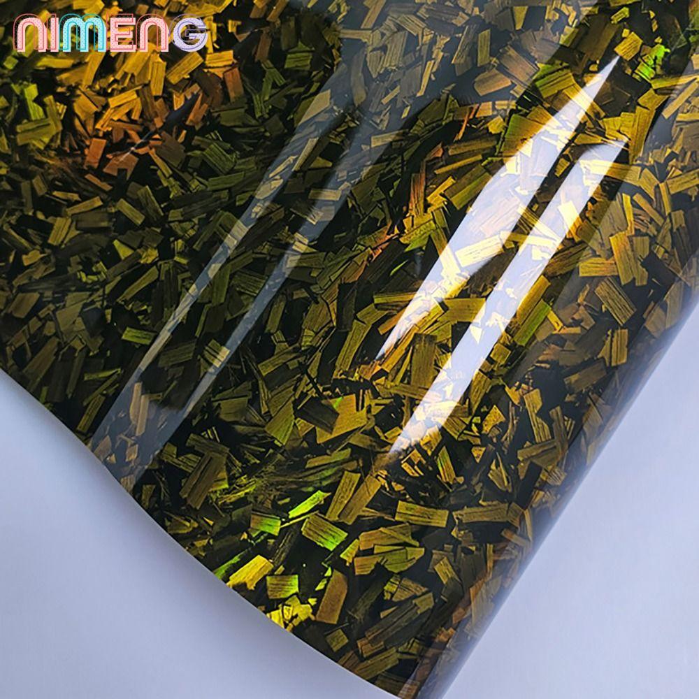 NIMENG สติกเกอร์ตัวถังรถจักรยานยนต์, คาร์บอนไฟเบอร์ปลอม 50x30 ซม.คาร์บอนไฟเบอร์ไวนิลฟิล์ม, Cool High Gloss /6D Effect Wrap สติกเกอร์ฟอยล์สําหรับรถยนต์รถจักรยานยนต์ DIY