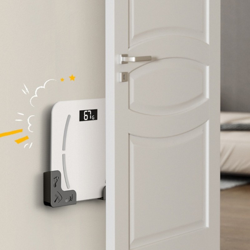 Xiangbao ประหยัดพื้นที่ Wall Mount Storage Rack สําหรับ Digital Body Weight Scales กาว Scale Stand O