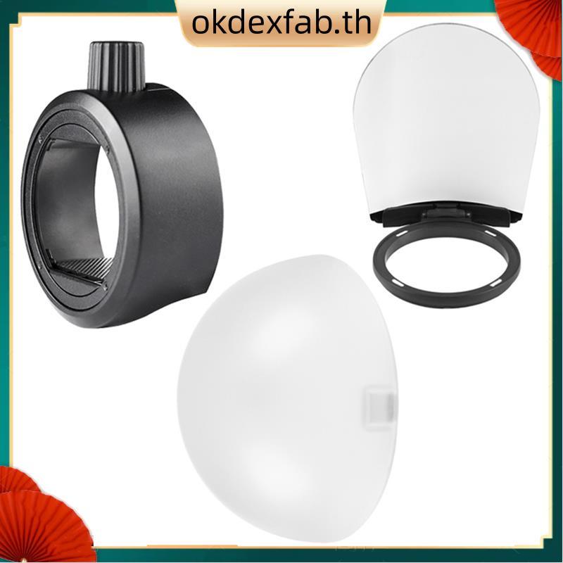 Dome Diffuser Bounce Card Flash Adapter Kit สําหรับกล้องอุปกรณ์เสริมแสงแฟลชกล้อง AD200