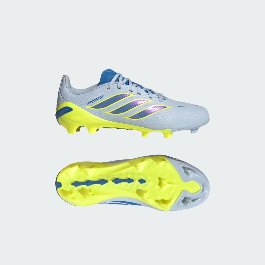 adidas ฟุตบอล รองเท้าฟุตบอลสำหรับพื้นสนามหญ้า PREDATOR LEAGUE สำหรับเด็ก เด็ก สีน้ำเงิน JR7886