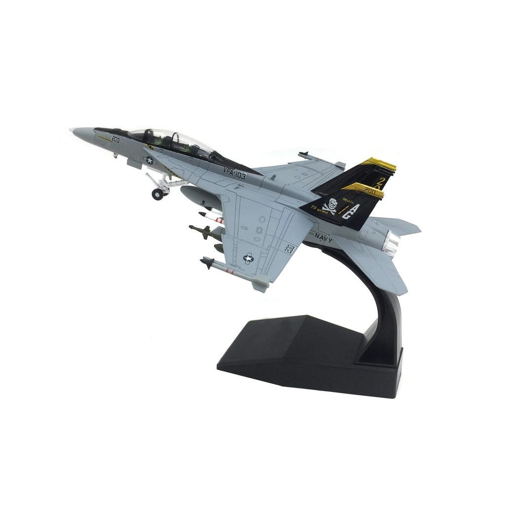1/100 F-18B Strike Fighter Fighter จําลองเครื่องบินโลหะผสมรุ่น
