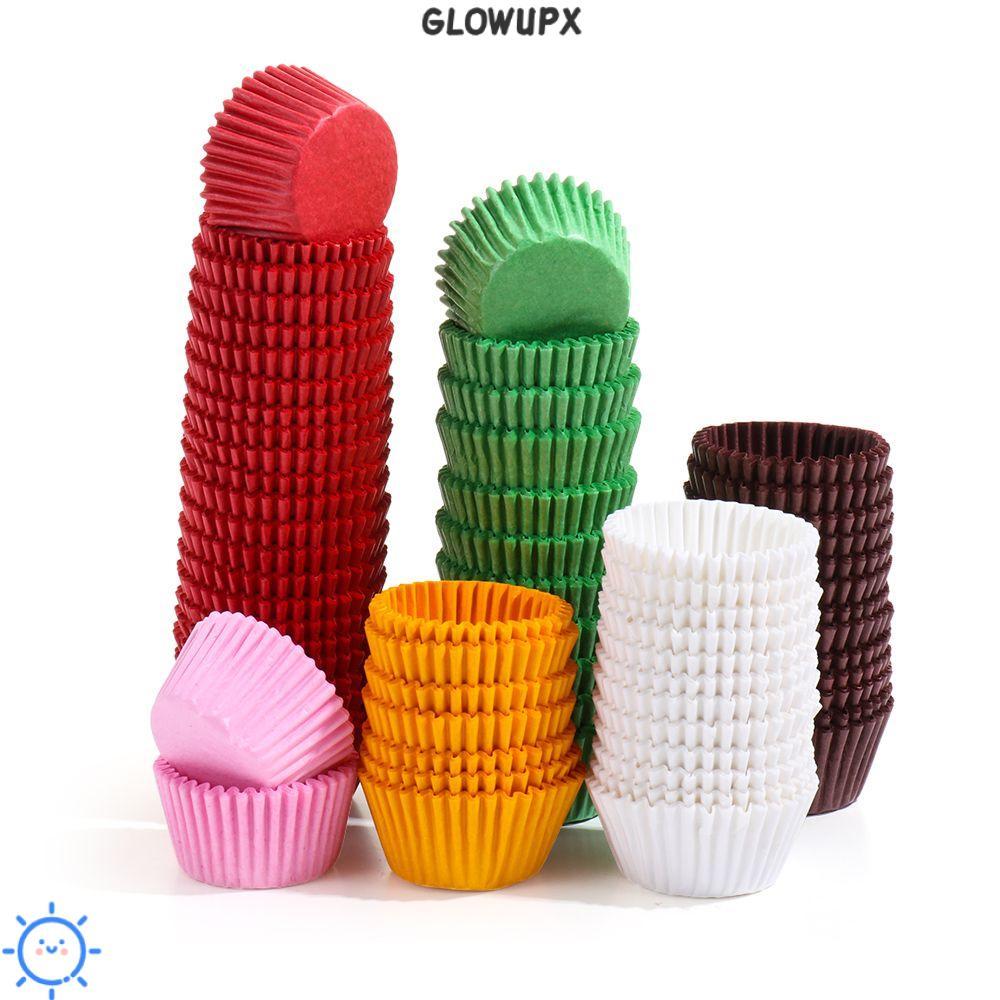 GLOWUPX 500/1000PCS ช็อกโกแลตกระดาษ Liners ถาดเบเกอรี่ถ้วยเค้ก Liner Pastry เครื่องมือมัฟฟินกรณี