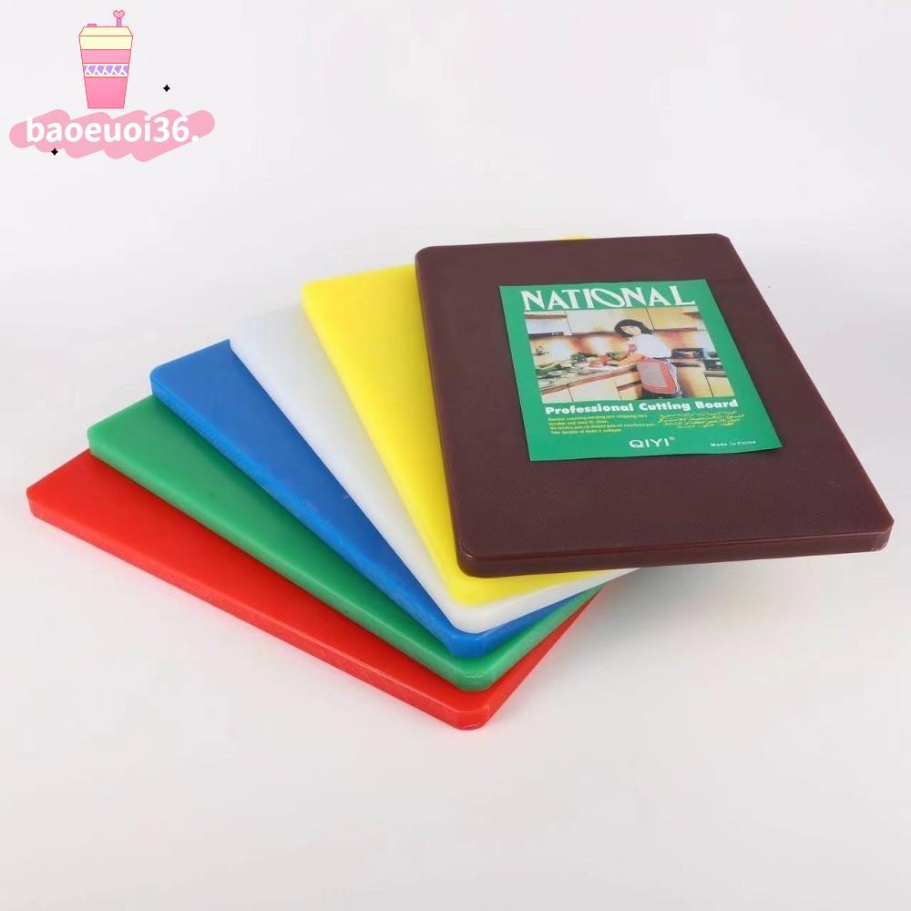 BAOEUOI36 เขียง, เขียงอาหารสําหรับงานหนักทรงสี่เหลี่ยม, ทําความสะอาดง่ายวัสดุพลาสติก PE ครัวพลาสติกอ