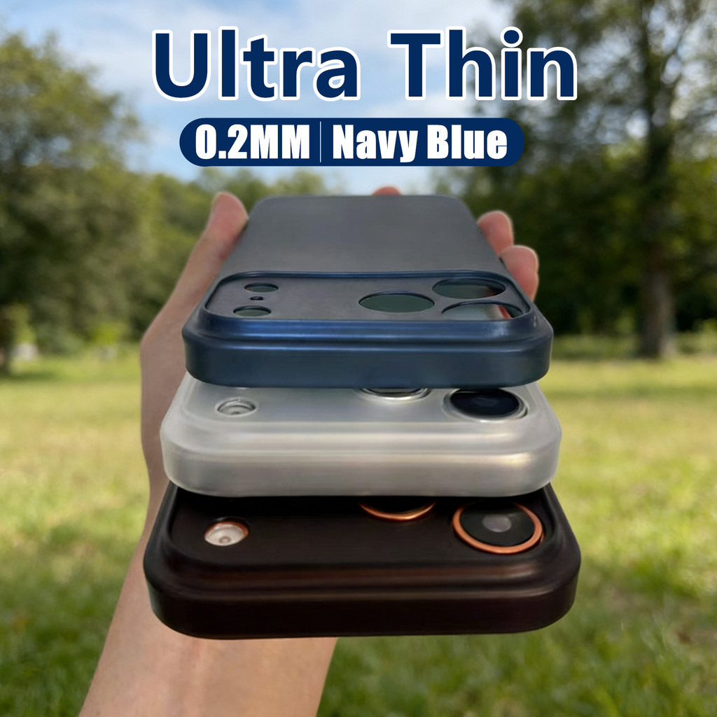 Ultra-Thin 0.2 มม.เคสโทรศัพท์สําหรับiPhone 17 Pro Max 16 15 14 Pro Max 13 12 11 Pro Max 14 15 16 Plus 16PROMAX 13 Pro MaxกันกระแทกFrostedปกหลัง