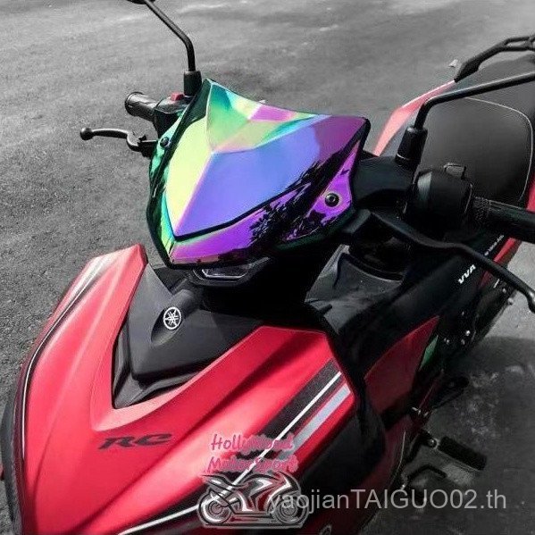 Yamaha กระจกกระจกฝาครอบควันแผ่นจับสีดําด้านบนคาร์บอนไฟเบอร์เวียดนาม exciter155y16zr