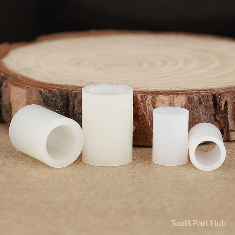 T&P#เสาฉนวนไนลอน เสาไฟ LED ปลอกฉนวนพลาสติกแบบตรง ปลอกพลาสติกแข็งแบบกลวง ขนาด M2M3M4M5M8M10