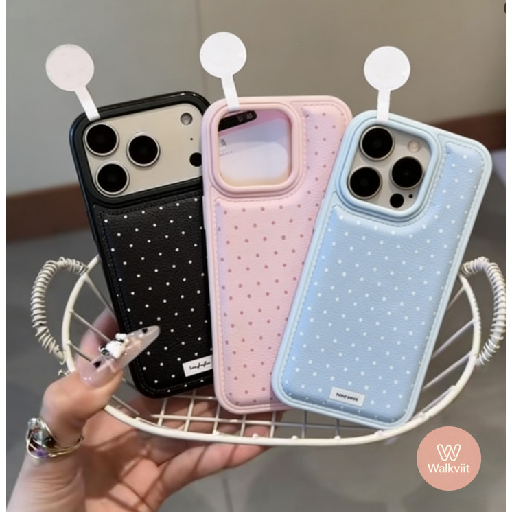เคสไอโฟน17 เหมาะสำหรับ IPhone 11 12 14 13 16 17 15 Pro Max X XR XS MAX 15 Plus เรียบง่ายสีทึบจุดพรีเมี่ยมสะดวกสบาย