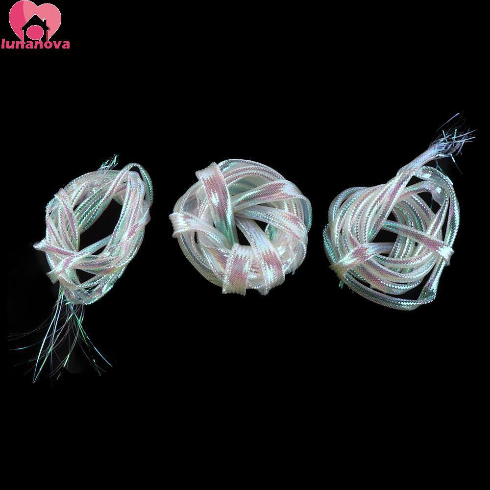 LUNANOVA Fish Scale Body Tube Fish Lure เครื่องมือตกปลา Pearl White 2mm 4mm 6mm 8mm เหยื่อปลาแฟลชหลอ