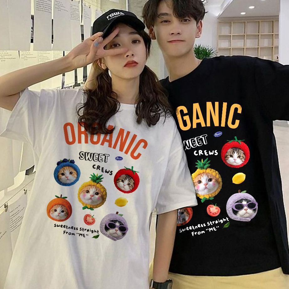 เสื้อยืดผ้าคอตตอน M-4XL พิมพ์ลาย ” Organic ” พร้อมส่ง เสื้อยืดผู้ชาย เสื้อยืดผู้หญิง เสื้อยืดคู่รัก ราคา ถูกที่สุด ดีลบีเคเค