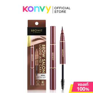 Browit Brow Salon Liquid and Cara บราวอิท ปากกาเมจิกเขียนคิ้วและมาสคาร่าปัดคิ้วไว้ในด้ามเดียวกัน