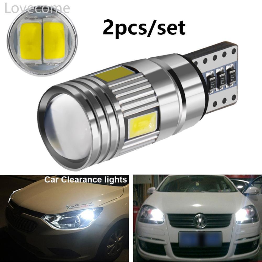 Lovecome 2 ชิ้น T10 รถ W5W หลอดไฟ LED สัญญาณ 5630 6SMD Auto Claerance Wedge ด้านข้างป้ายทะเบียนย้อนก