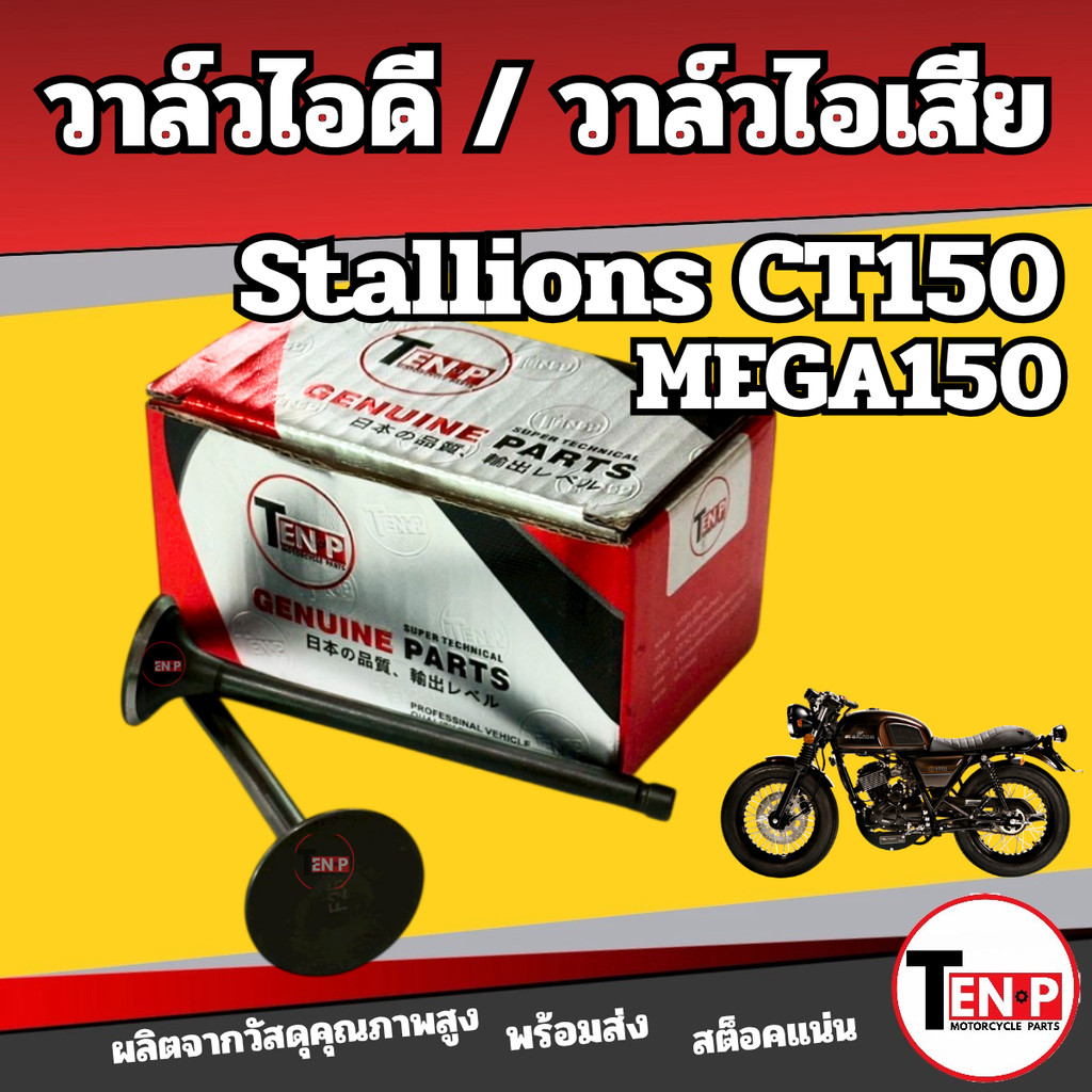 วาล์วไอดี วาล์วไอเสีย STALLIONS CT150 / MEGA150 stallions ct150 / mega150 สตาเลียน ซีที150 SG
