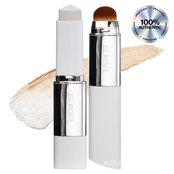 ELROEL BLANC Cover Stick V w/ แปรงถอดได้ - แท่งคอนซีลเลอร์ดูแลเกาหลี – แท่งแต่งหน้า Balm to Foundati