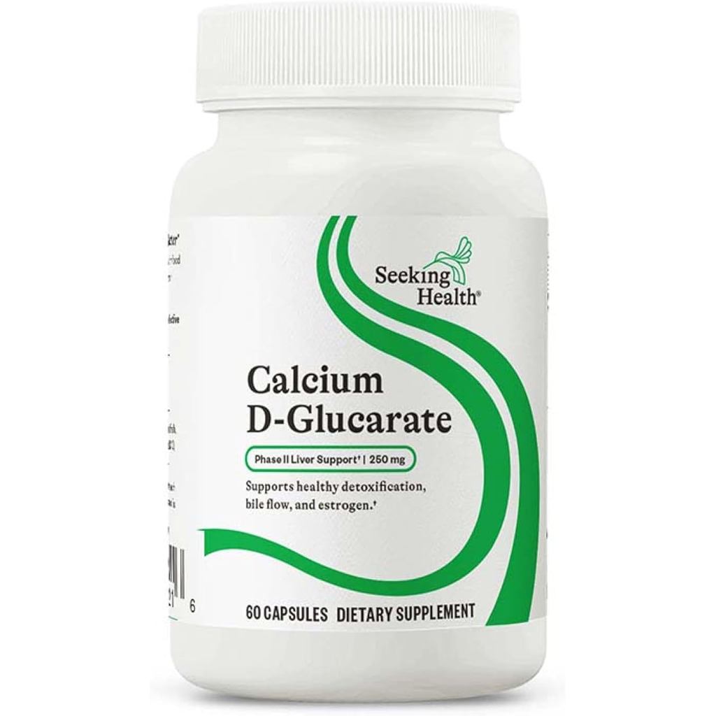 Seeking Health Calcium D-Glucarate - Calcium Support Gut Health & Metabol - Formula with Calcium D-G