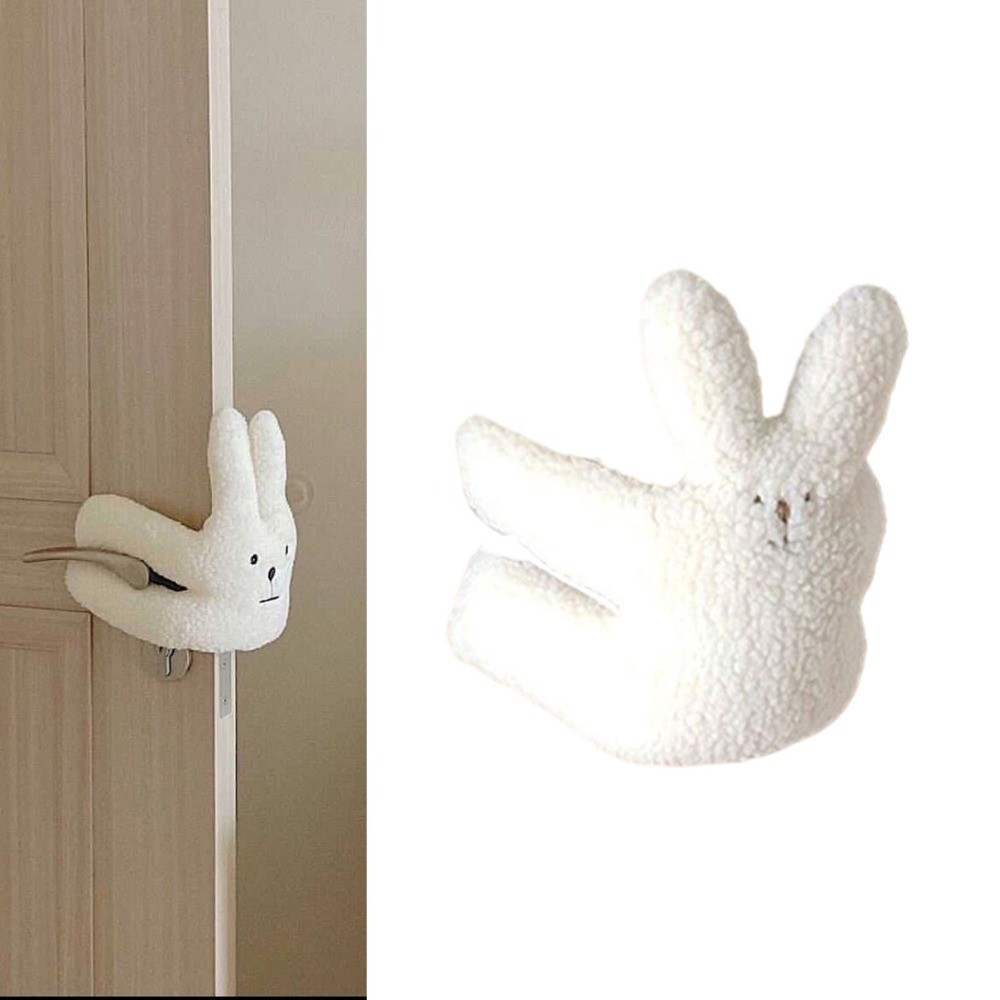 ANTINON ที่กั้นประตู, ขนแกะแกะ Plush วัสดุ Soothing ของเล่น, น่ารักสไตล์หมีออกแบบ Soft Touch แบบแขวนประตูแขวนประตูตกแต่งประตู ราคา ถูกที่สุด ดีลบีเคเค แกลเลอรีภาพที่ 7