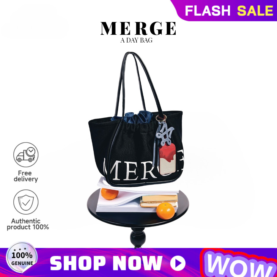 【สินค้าพร้อมส่ง】MERGE A DAY/Merge กระเป๋า official กระเป๋าถือ สะพายข้าง 100%แท้
