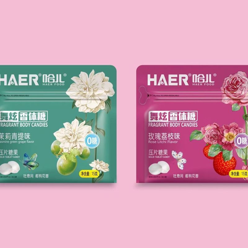 Harle Sugar-Free Dance Dazzling Body Candy Refreshing Fresh Fruit Breath Cool Lozenges Kissing Mint 