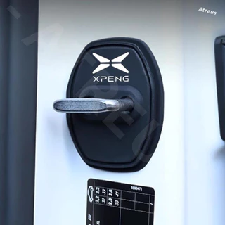 4 ชิ้น Xpeng X9 G6 ซิลิโคนแผ่นล็อคประตู กันเสียงบัฟเฟอร์เงียบ ประตูรถยนต์ป้องกันการชนกัน รถล็อคประตูหัวเข็มขัดปก